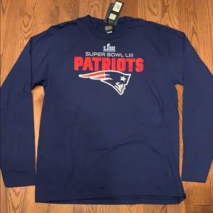 NFL Patriots Long Sleeve Shirt size L new with tag